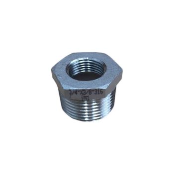 20mm X 10mm 3/8" Bush Reducing BSP Stainless Steel 316 150lb
