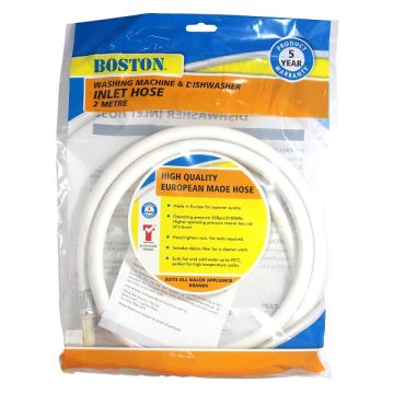 Washing Machine Dishwasher Hose Fitted Both Ends 2M Boston 219220 