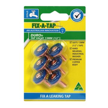 Duro Copper Tap Valve 12mm (Pk 6) Fixatap 222152
