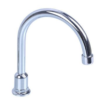 225mm Economy Hob Swivel Tap Outlet Chrome Goose Neck 