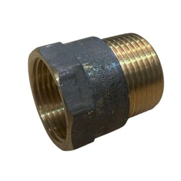 25mm Brass Socket Male x Female BSP 1"