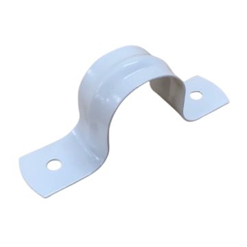 25mm Saddle Clip Suit PVC Pressure Pipe Powder Coated   