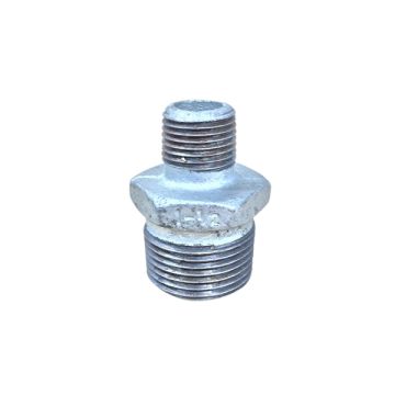 25mm X 15mm Galvanised Hex Nipple Reducing