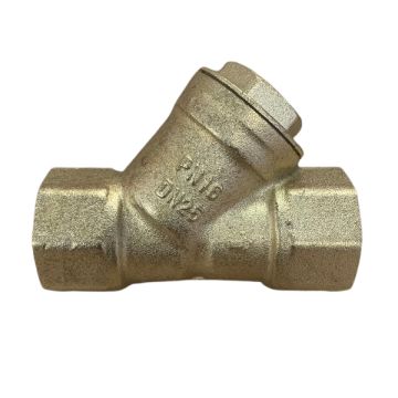 25mm Y Strainer Brass Water Marked 1" BSP