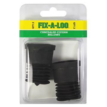 Fixaloo Rubber Bellows Push Button Kit Suit Caroma Invisi Water Wafer Cistern (Pk2) 261205  