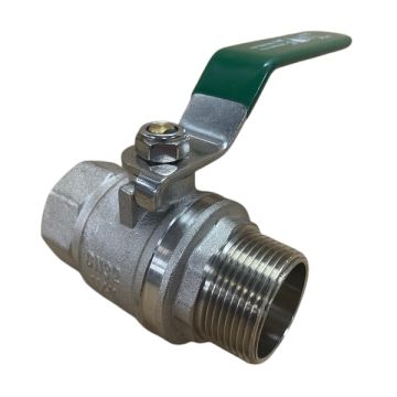 32mm Ball Valve Male x Female Lever Handle Gas Water Approved 1-1/4" BSP W32MLF