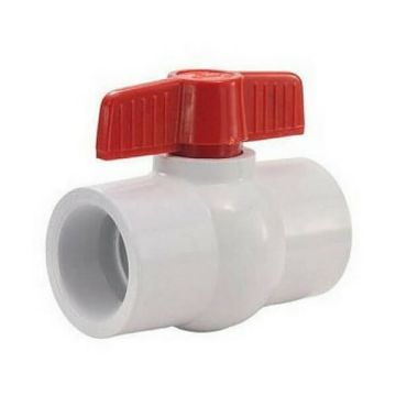 32mm Pvc Ball Valve Solvent Weld Teflon Seat 