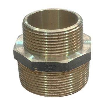 32mm X 25mm Brass Hex Nipple 