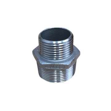 32mm X 25mm Hex Nipple BSP Stainless Steel 316 150lb