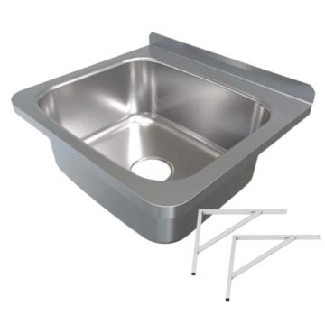 Jumbo Laundry Basin Stainless Steel Including Brackets AB-JB-B