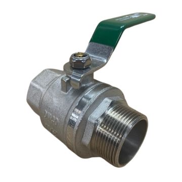 40mm Ball Valve Male x Female Lever Handle Gas Water Approved 1-1/2" BSP W40M