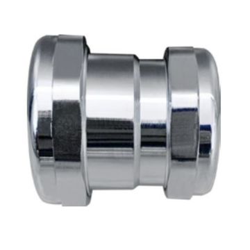 40mm Copper To PVC Compression Straight Joiner Chrome 71770