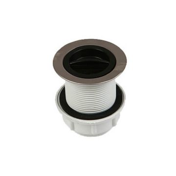 40mm Pvc Basin Bath Plug & Waste Stainless Steel Trim