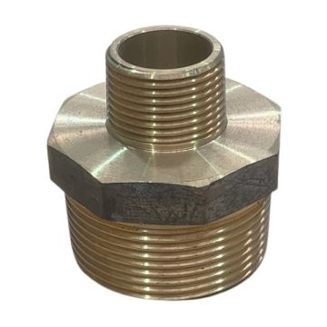 40mm X 20mm Brass Hex Nipple