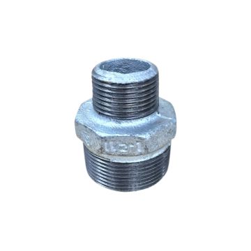 40mm X 25mm Galvanised Hex Nipple Reducing