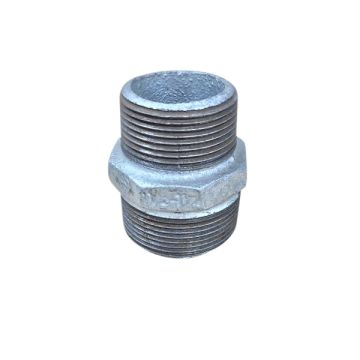 40mm X 32mm Galvanised Hex Nipple Reducing