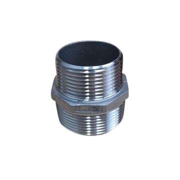 40mm X 32mm Hex Nipple BSP Stainless Steel 316 150lb