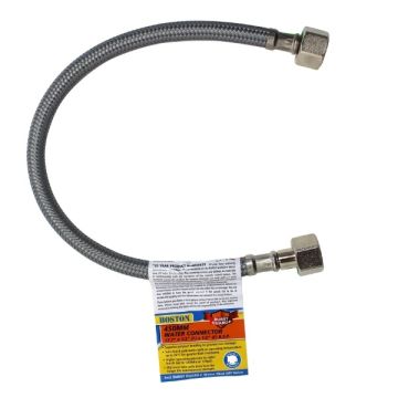 450mm Burst Guard PEX Flex Water Connector With Shut Off 15mm BSP 1/2" Female  
