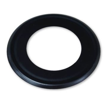 50mm Flat Cover Plate Matt Black Metal Suit PVC DWV