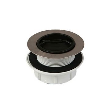 50mm Pvc Sink Plug & Waste Stainless Steel Trim