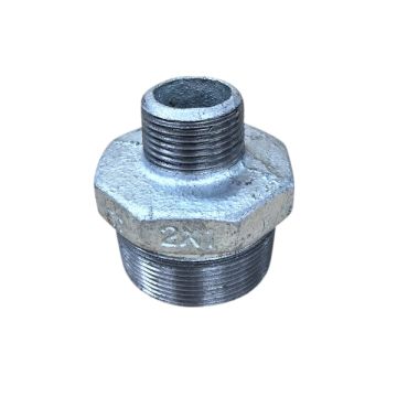 50mm X 25mm Galvanised Hex Nipple Reducing