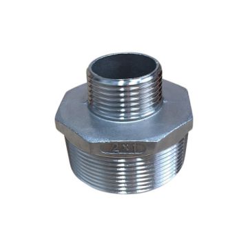 50mm X 25mm Hex Nipple BSP Stainless Steel 316 150lb