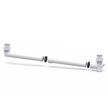 50mm X 600mm Double Bowl Connector PVC With Nipple 