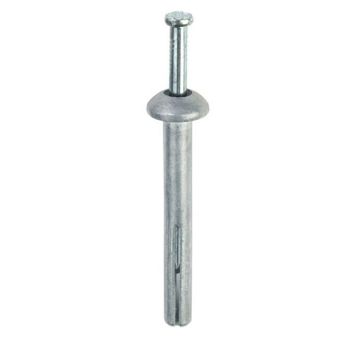 6.5mm X 40mm Hammer Drive Masonry Anchor Zinc Pk100 CLEARANCE