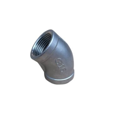 6mm 1/4" Elbow F&F 45 Degree BSP Stainless Steel 316 150lb