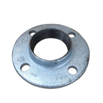 80mm Galvanised Flange Round Drilled