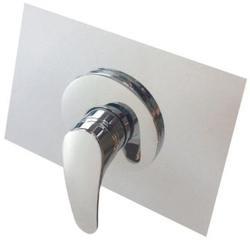 Aquarius Rectangle Shower Mixer Fixer Cover Plate Chrome 300mm x 200mm CPSMR90RT