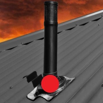 Aquarius Steel Roof Vent Flashing Kit Red Silicone Fire Rated BAL 29 VK50BAL29