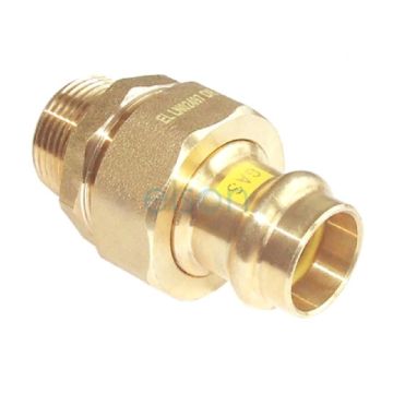 Barrel Union 20mm Male BSP X 20mm GAS Copper Press No 69