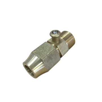 Bromic Test Point Adaptor 1/2" Bsp Male X 1/2" Flare 6160674