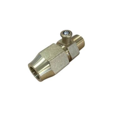 Bromic Test Point Adaptor 3/8" Bsp Male X 1/2" Flare 6160675     