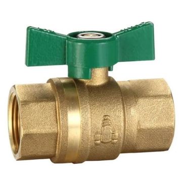 20mm Female Butterfly Handle Ball Valve Brass Gas Water Approved 3/4" BSP BWB20FG