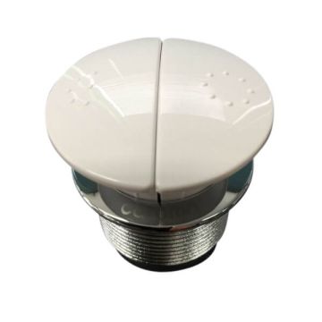 Caroma Care Round Cistern Button Dual Flush White 416020W 