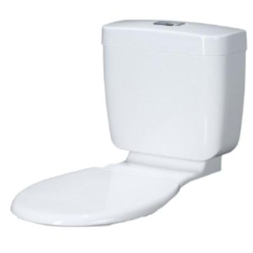 Caroma Aire White Dual Flush Connector Toilet Cistern Includes Seat 234040W