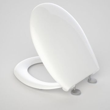 Caroma Caravelle Care Toilet Seat White Double Flap 254008W 