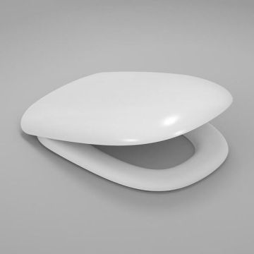 Caroma Contura Toilet Seat White Soft Close Blind Fix Hinge 300051W