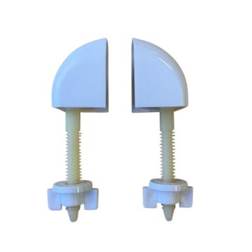 Caroma Junior Toilet Seat Hinge Set White 301284W 