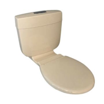Caroma Slimline Ivory Dual Flush Connector Toilet Cistern & Seat 4.5/3 Litre 233030I