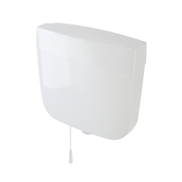 Caroma Slimline Pull Cord Urinal Cistern Single Flush Plastic 233031W