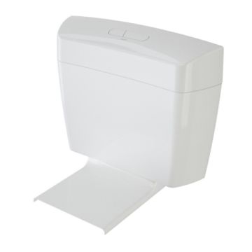 Caroma Uniset II White Dual Flush Connector Toilet Cistern & Seat 6/3 Litre 247001W