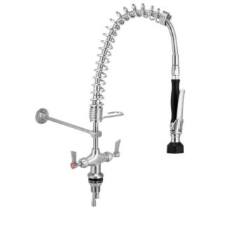 3Monkeez Cafe Dual Hob Mount Pre Rinse Tap & Variable Trigger Spray T-3M53007-C 