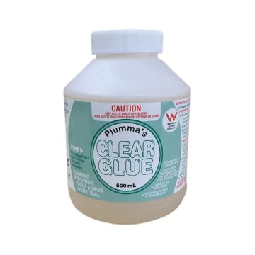 Clear Pressure Solvent Cement Type P 500ml 