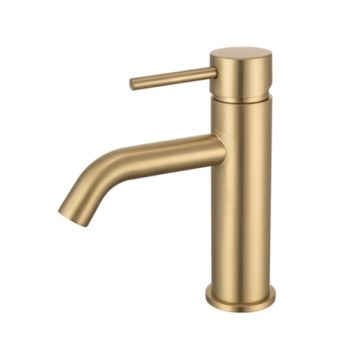 Cob & Pen Cold Start Basin Mixer Brushed Gold - Artline Lead Free
