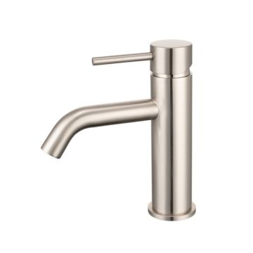 Cob & Pen Cold Start Basin Mixer Brushed Nickel - Artline Lead Free
