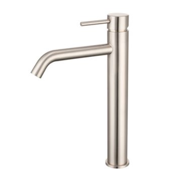 Cob & Pen Cold Start Raised Basin Mixer Brushed Nickel - Artline Lead Free
