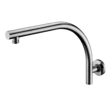 Cob & Pen Curved Shower Arm Brushed Nickel - Hazel